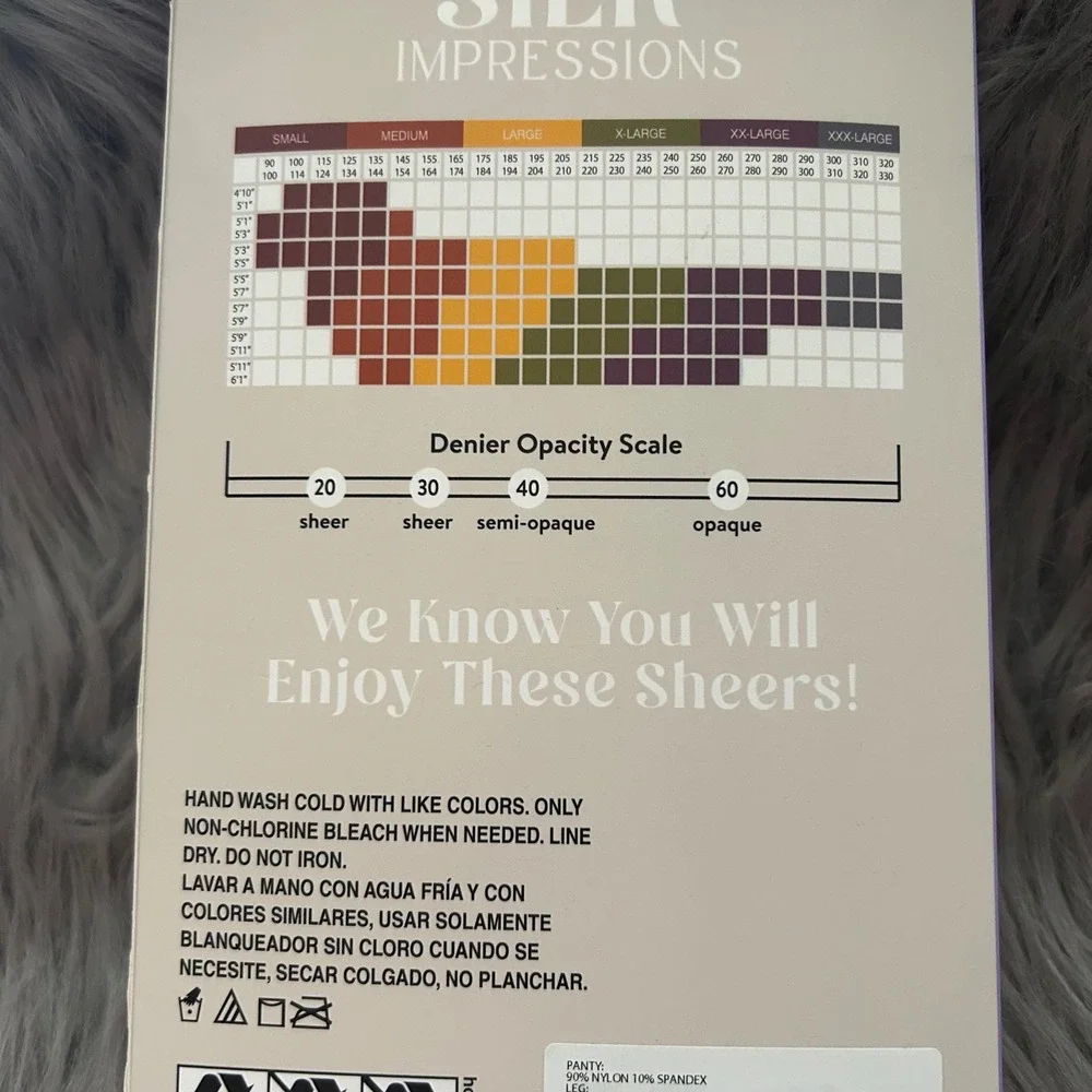 Silk Impressions Sheer Shimmer Tights Women's Size Small‎ Soft Silver High Waist